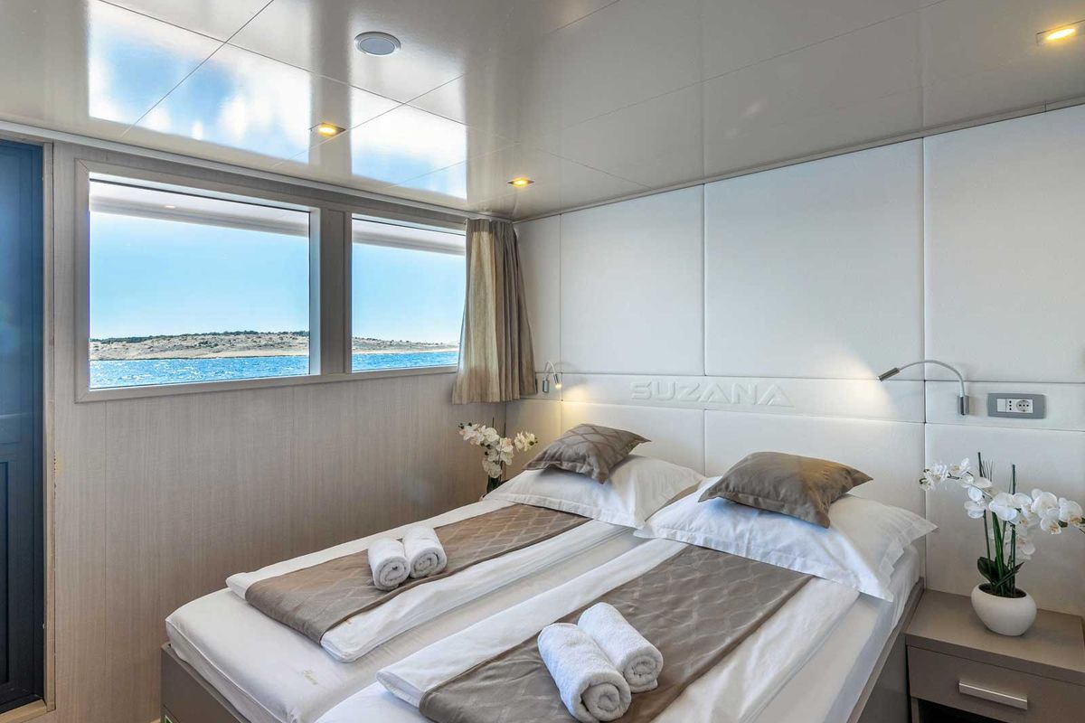 Cabin on Suzana, a Gulet Luxury Motor Yacht yacht at Split, Croatia
