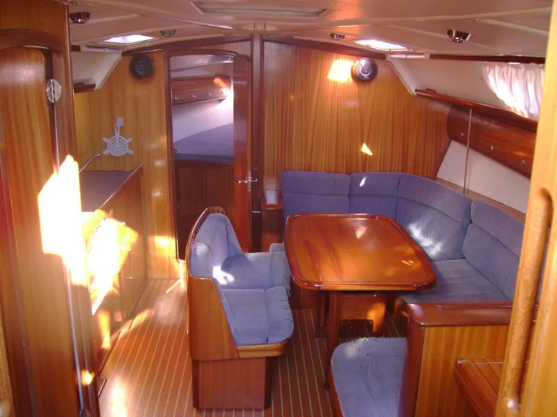 Salon of Seagull, a Bavaria 41 sailboat at Grad Biograd na Moru, Croatia
