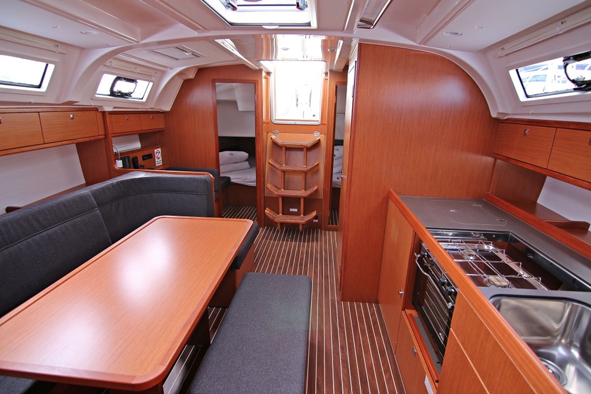 Salon of Patrizia, a Bavaria Cruiser 41 sailboat at Općina Sukošan, Croatia