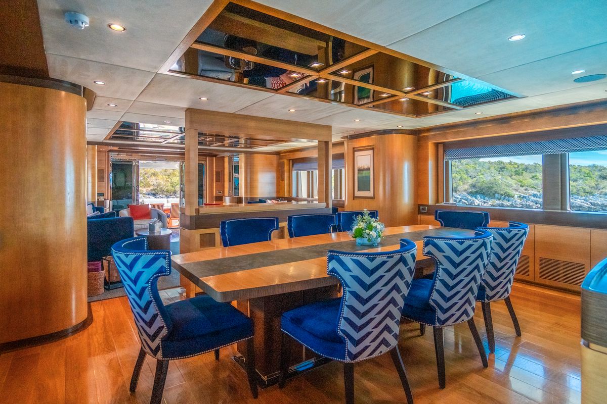 Salon of Silent World, a Gulet Motoryacht yacht at Split, Croatia
