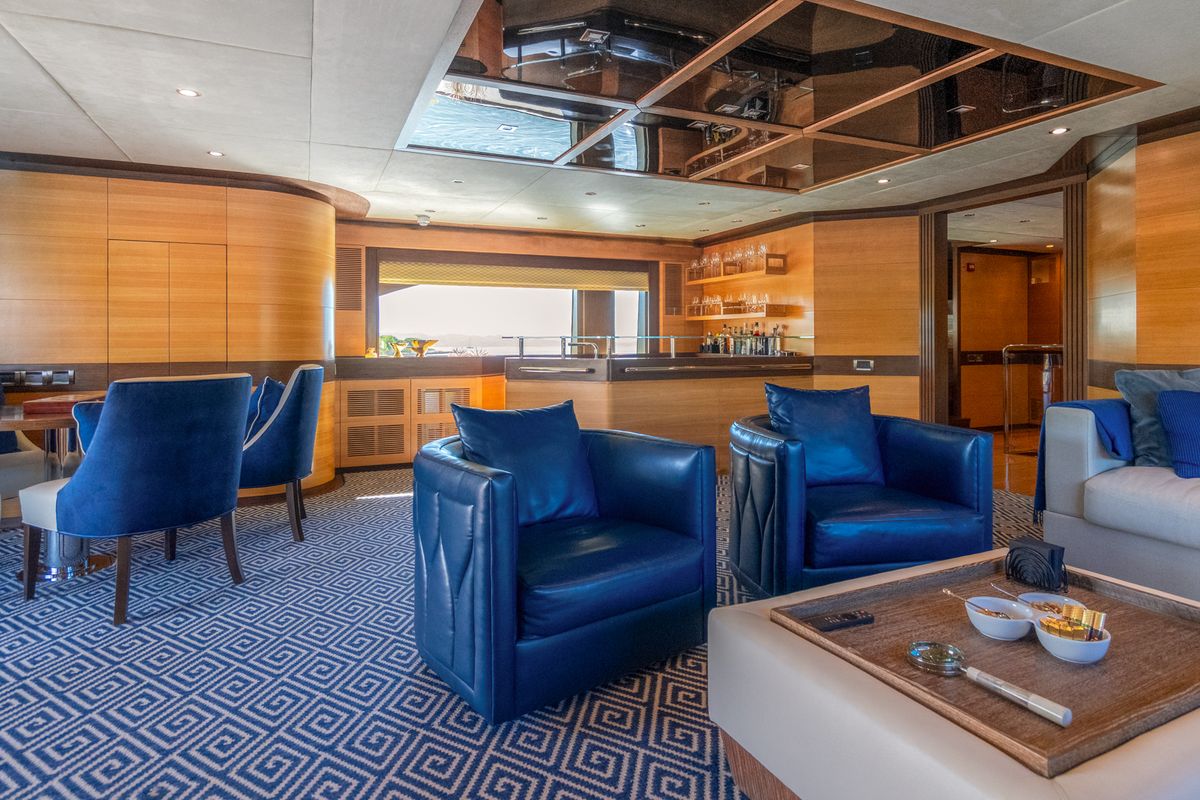 Salon of Silent World, a Gulet Motoryacht yacht at Split, Croatia