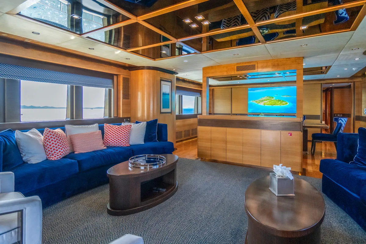 Salon of Silent World, a Gulet Motoryacht yacht at Split, Croatia