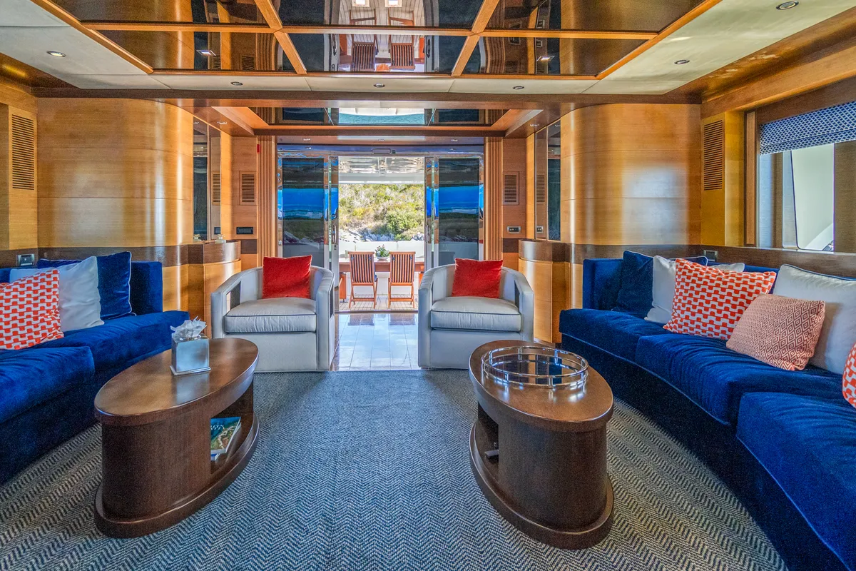 Salon of Silent World, a Gulet Motoryacht yacht at Split, Croatia