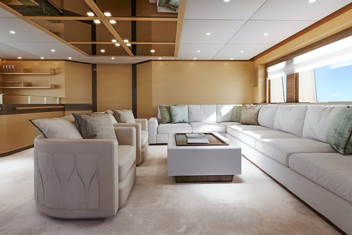 Salon of Silent World, a Gulet Motoryacht yacht at Split, Croatia