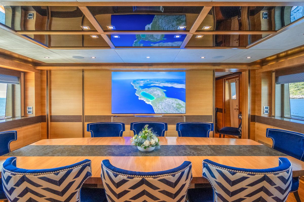 Salon of Silent World, a Gulet Motoryacht yacht at Split, Croatia