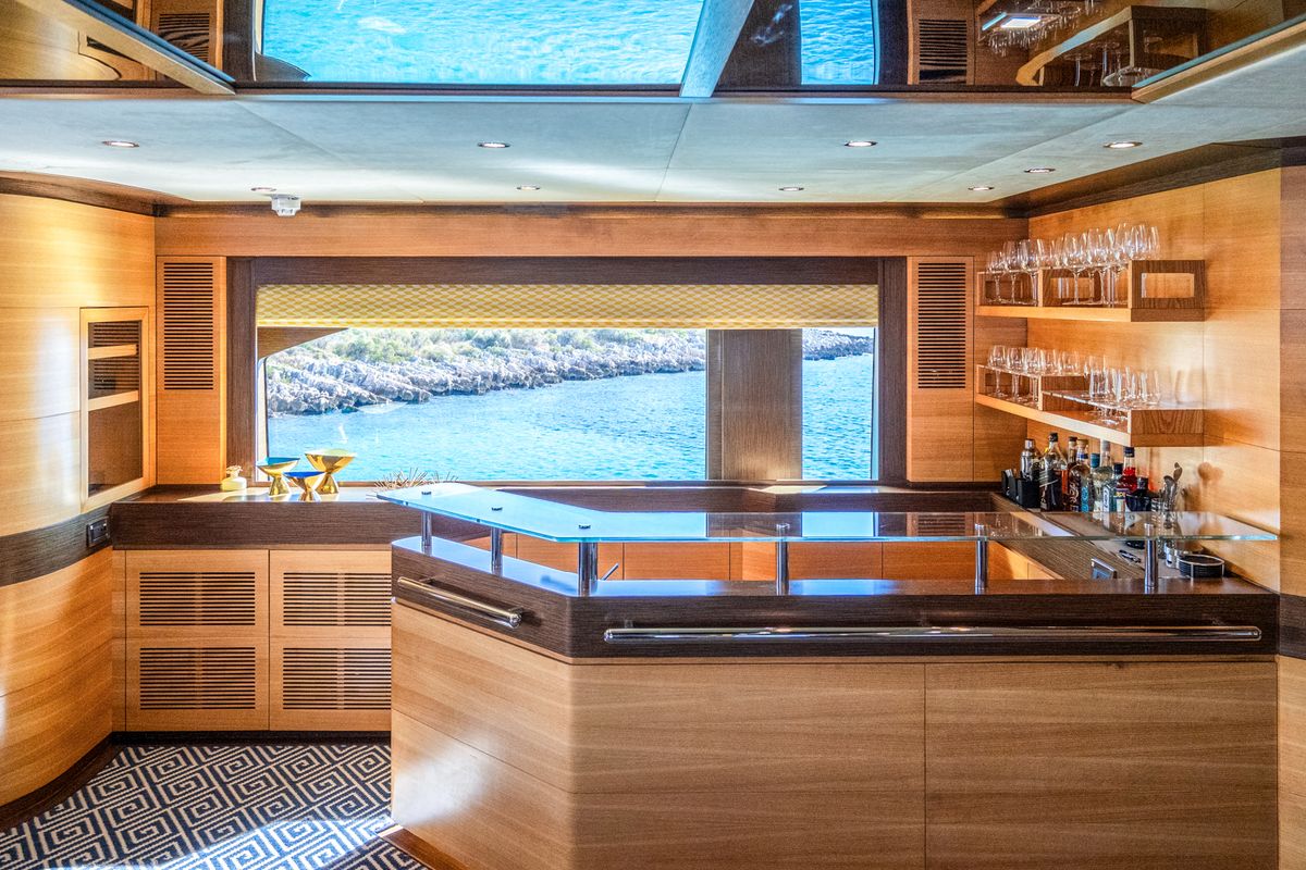 Salon of Silent World, a Gulet Motoryacht yacht at Split, Croatia