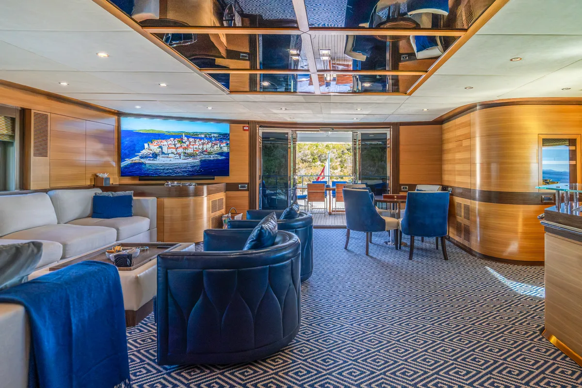 Salon of Silent World, a Gulet Motoryacht yacht at Split, Croatia