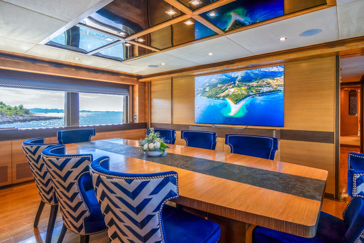 Salon of Silent World, a Gulet Motoryacht yacht at Split, Croatia