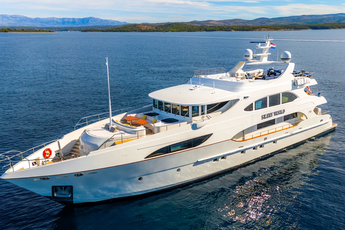 Exterior view of Silent World, a Gulet Motoryacht yacht at Split, Croatia