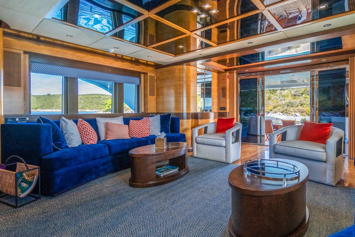 Salon of Silent World, a Gulet Motoryacht yacht at Split, Croatia
