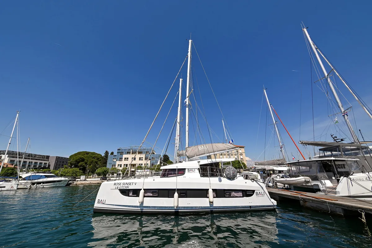 ROSE SUNSET V, a Bali Bali Catsmart catamaran at Đuraševići, Montenegro