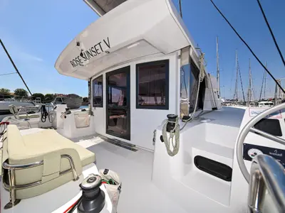 ROSE SUNSET V, a Bali Bali Catsmart catamaran at Đuraševići, Montenegro
