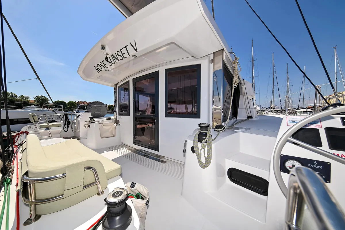 ROSE SUNSET V, a Bali Bali Catsmart catamaran at Đuraševići, Montenegro