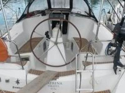Cockpit of Catrina, a Jeanneau Sun Odyssey 36i sailboat at Municipal Unit of Elefsina, Greece