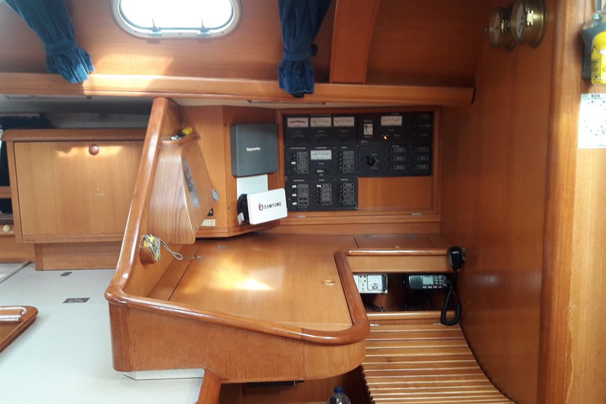 Hesiodos, a Jeanneau Sun Odyssey 52.2 sailboat at Athens, Greece