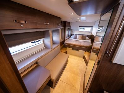 Cabin on Second Wind Skippered, a Bali 4.6 catamaran at Parikia, Greece