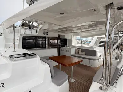 Vanesa, a Lagoon 46 catamaran at Seget Donji, Croatia