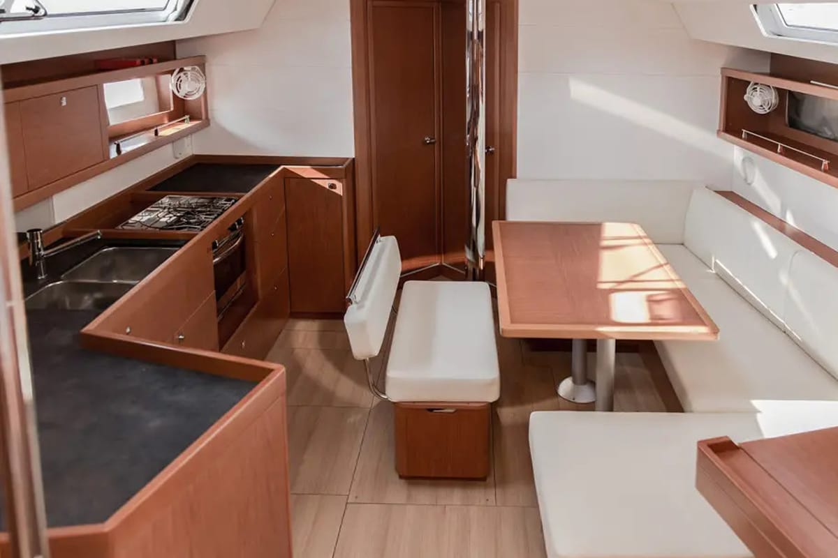Salon of Soul, a Beneteau Oceanis 45 sailboat at Tivat, Montenegro