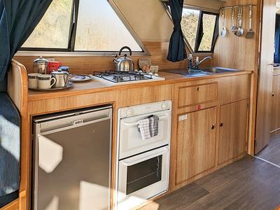 Galley of Cirrus B - Budget 10, a Gulet Cirrus B motorboat at Hindeloopen, Netherlands
