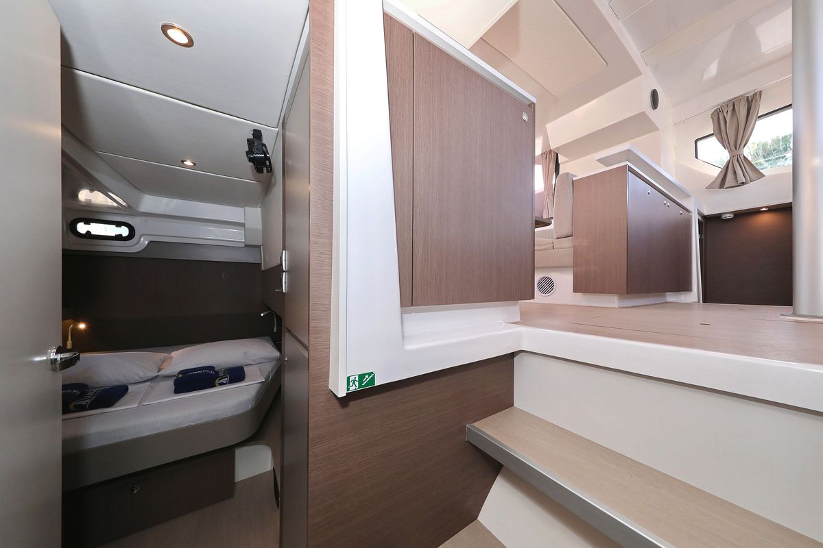 Cabin on 4 Friends, a Bali Catspace catamaran at Grad Trogir, Croatia
