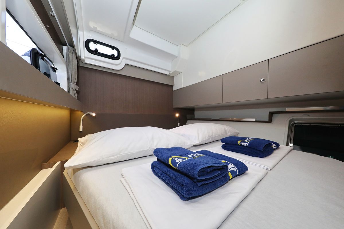 Cabin on 4 Friends, a Bali Catspace catamaran at Grad Trogir, Croatia