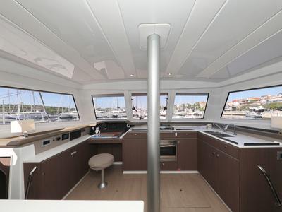 Galley of 4 Friends, a Bali Catspace catamaran at Grad Trogir, Croatia