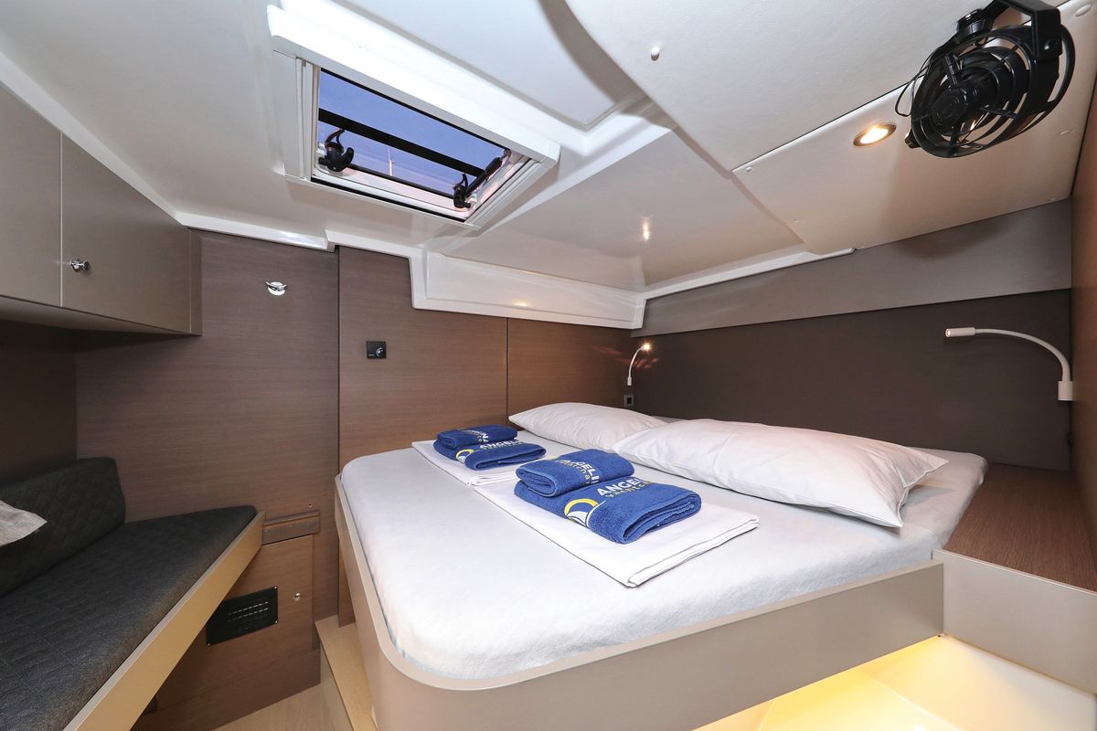 Cabin on 4 Friends, a Bali Catspace catamaran at Grad Trogir, Croatia