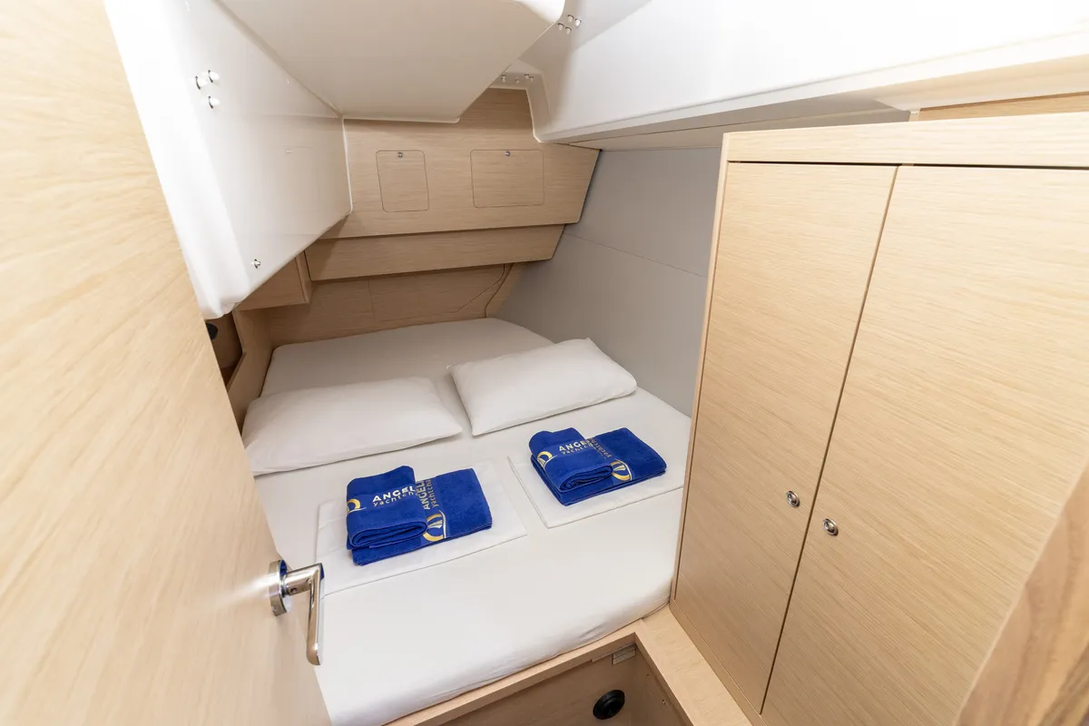 Cabin on Lumi, a Dufour 37 sailboat at Grad Biograd na Moru, Croatia