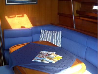 Salon of My Dream, a Dufour 365 sailboat at Yerseke, Netherlands