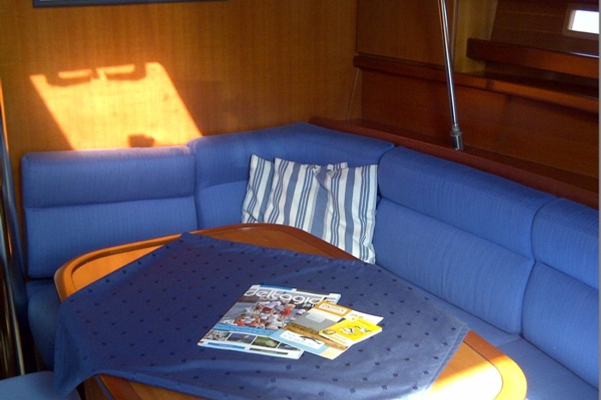 Salon of My Dream, a Dufour 365 sailboat at Yerseke, Netherlands