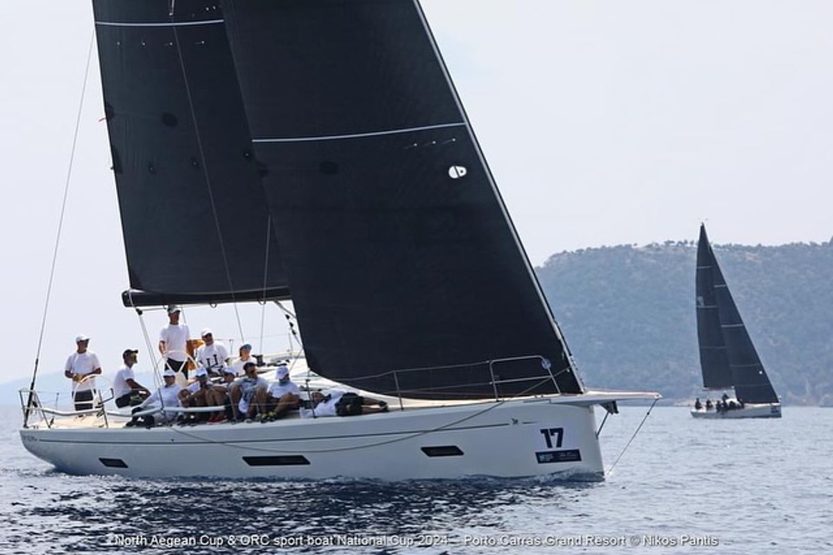 Exterior view of Black Pearl, a Gulet x-reuse sailboat at Piraeus, Greece
