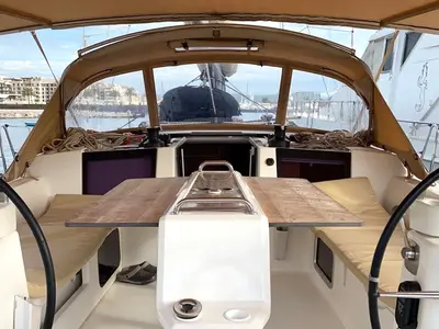 Sunny Wind, a Dufour Dufour 460 Grand Large sailboat at Tivat, Montenegro