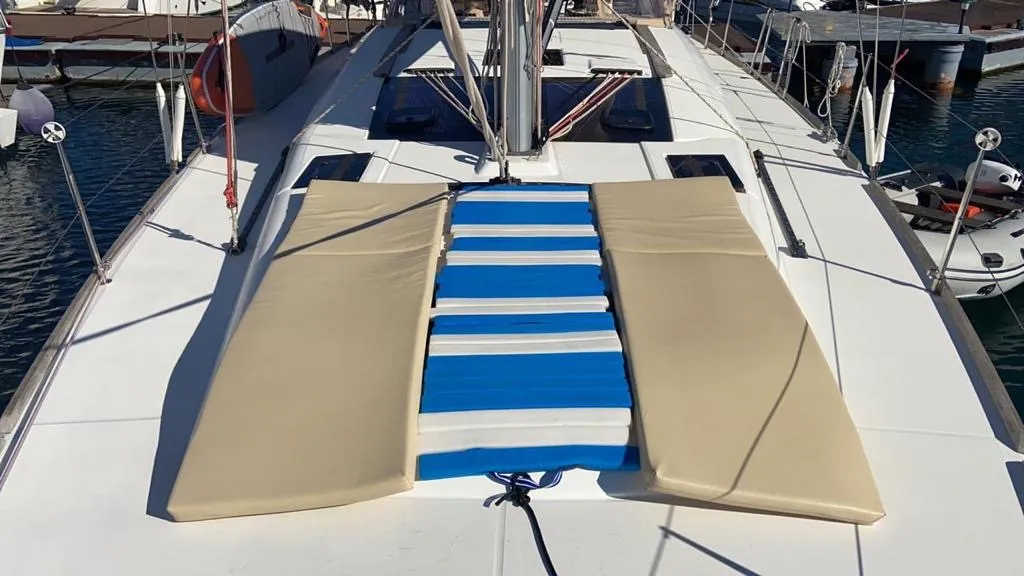 Sunny Wind, a Dufour Dufour 460 Grand Large sailboat at Tivat, Montenegro