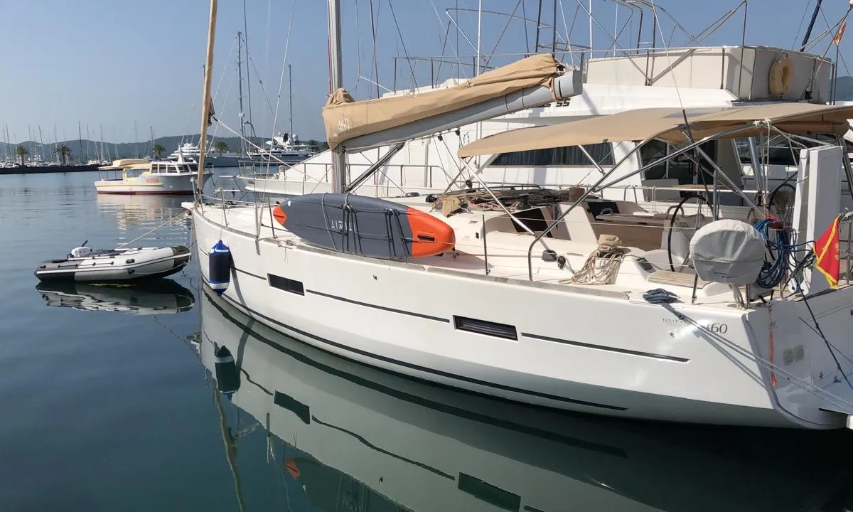 Sunny Wind, a Dufour Dufour 460 Grand Large sailboat at Tivat, Montenegro