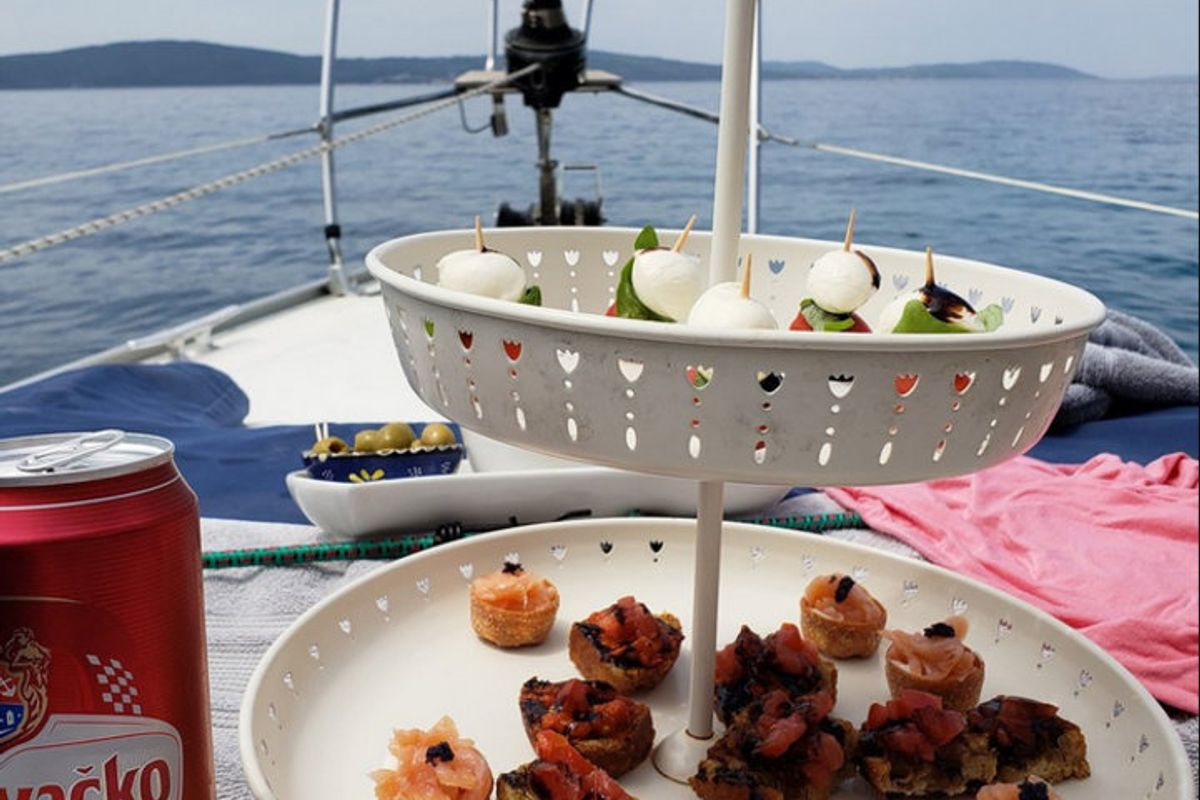 Deck of Freedom, a Bavaria 44 sailboat at Split, Croatia