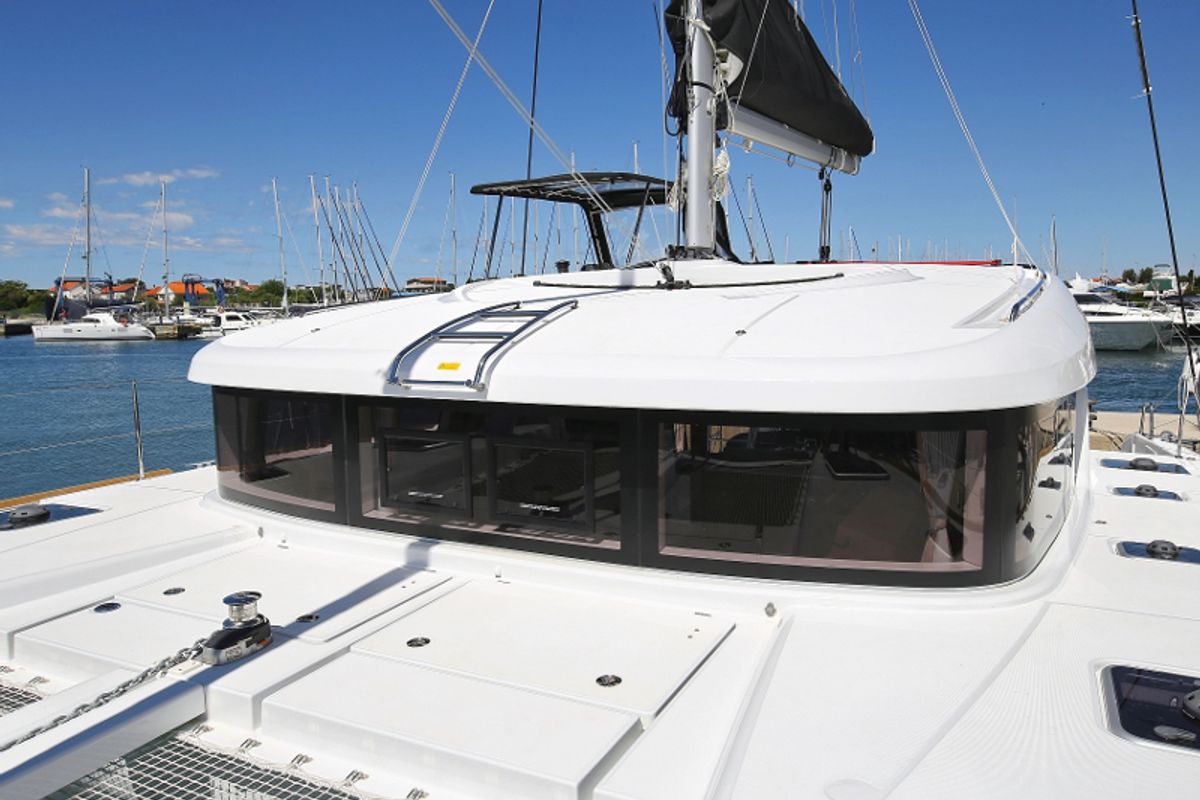 Exterior view of Gin Tonic, a Lagoon 39 catamaran at Općina Sukošan, Croatia