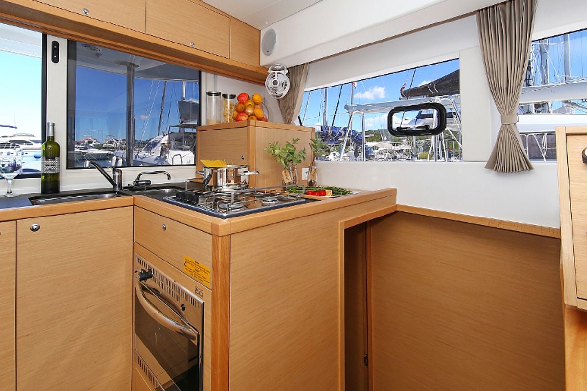 Galley of Gin Tonic, a Lagoon 39 catamaran at Općina Sukošan, Croatia