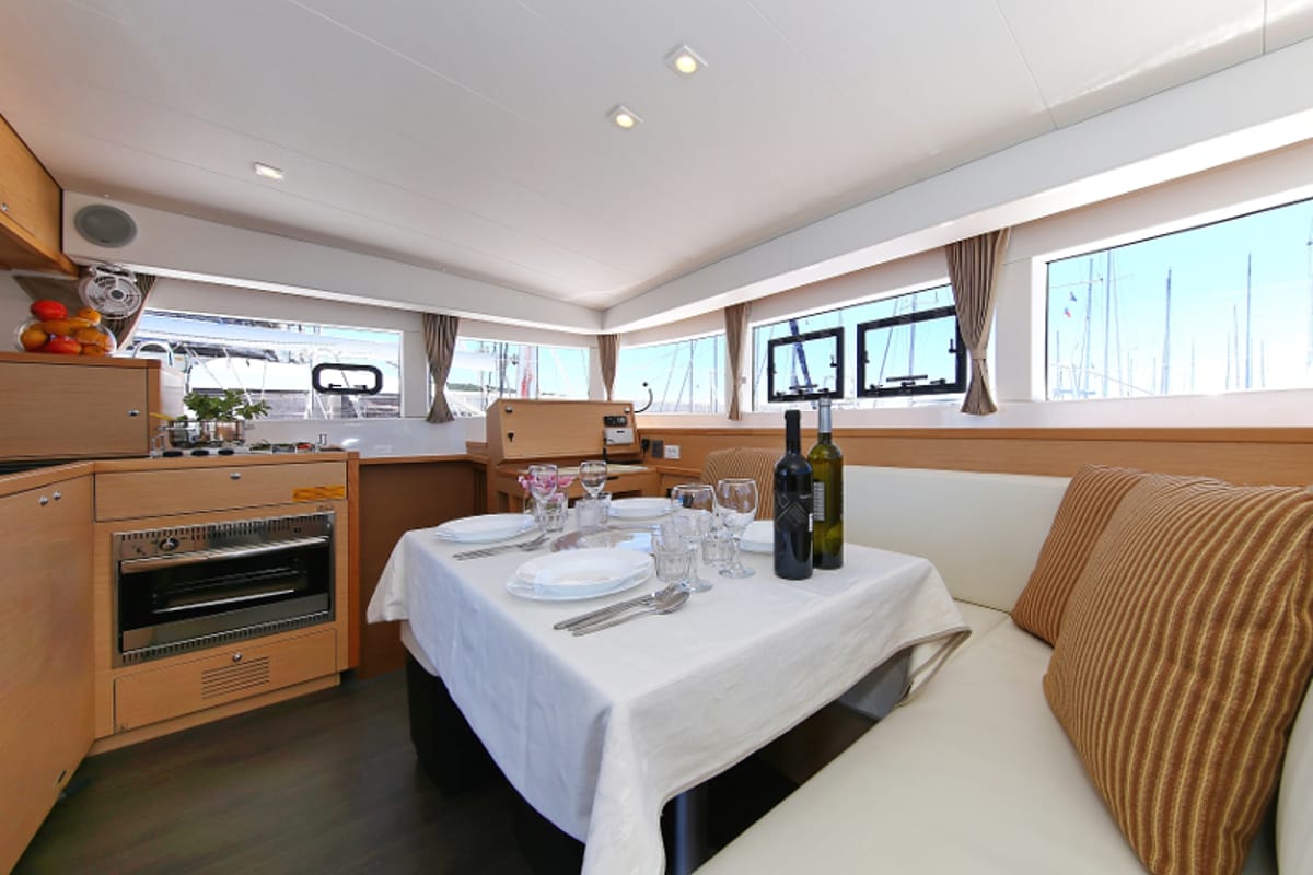 Salon of Gin Tonic, a Lagoon 39 catamaran at Općina Sukošan, Croatia