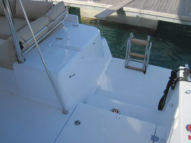 Patrizia, a Bali 4.3 catamaran at Capo d'Orlando, Italy