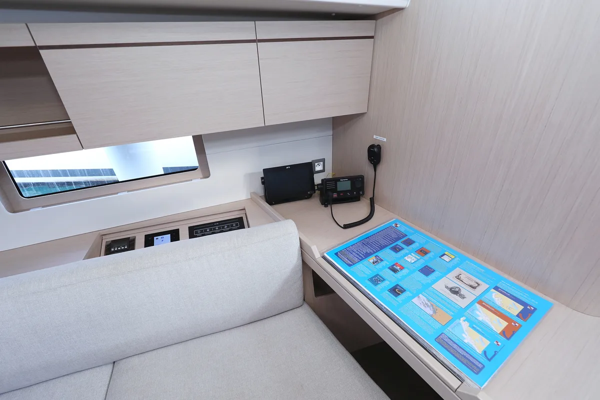 Salon of Anne, a Beneteau Oceanis 46.1 sailboat at Grad Vodice, Croatia