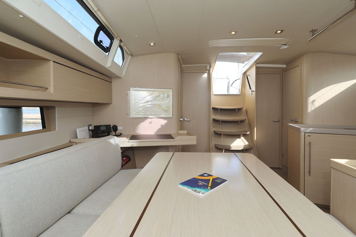 Salon of Anne, a Beneteau Oceanis 46.1 sailboat at Grad Vodice, Croatia