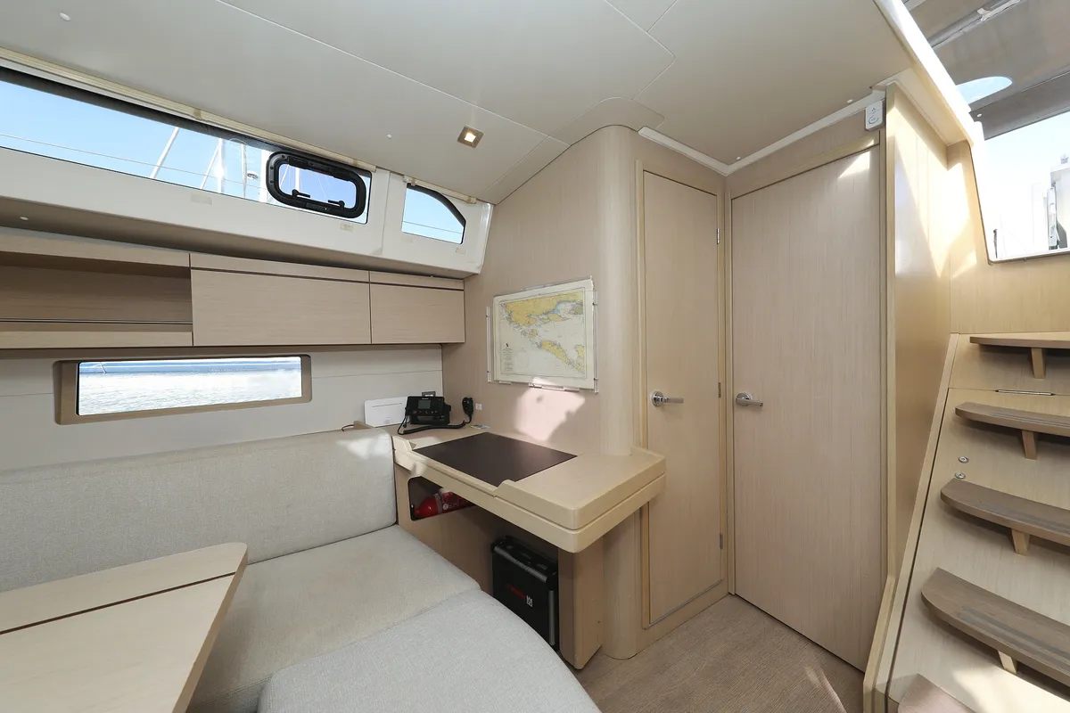 Salon of Anne, a Beneteau Oceanis 46.1 sailboat at Grad Vodice, Croatia