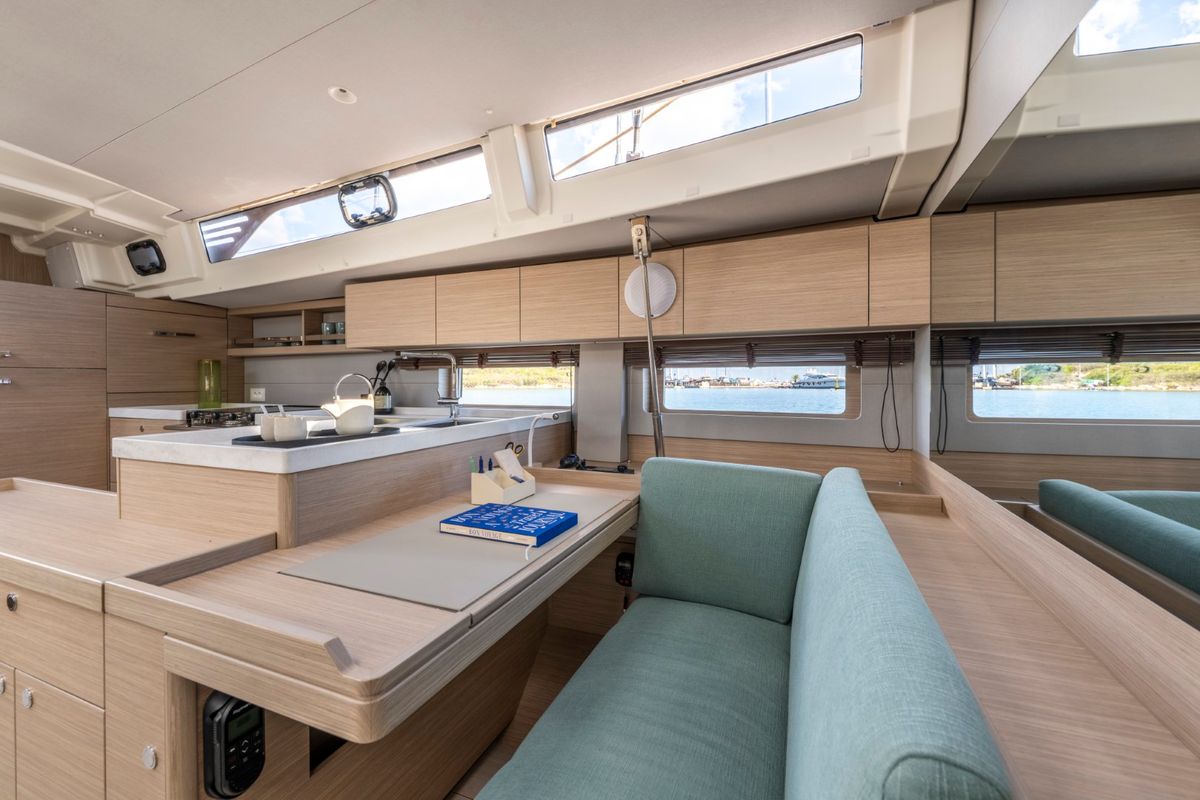 Galley of Tinčika, a Beneteau Oceanis 52 sailboat at Split, Croatia