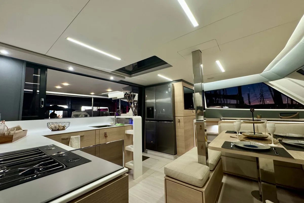 Carlota I, a Aventura Catamarans Aventura 45 catamaran at Grimaud, France