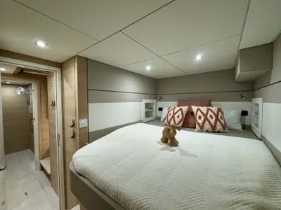 Carlota I, a Aventura Catamarans Aventura 45 catamaran at Grimaud, France