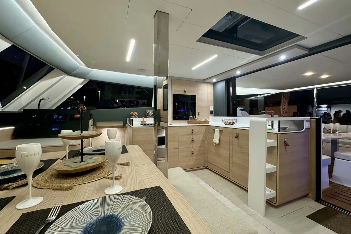 Carlota I, a Aventura Catamarans Aventura 45 catamaran at Grimaud, France