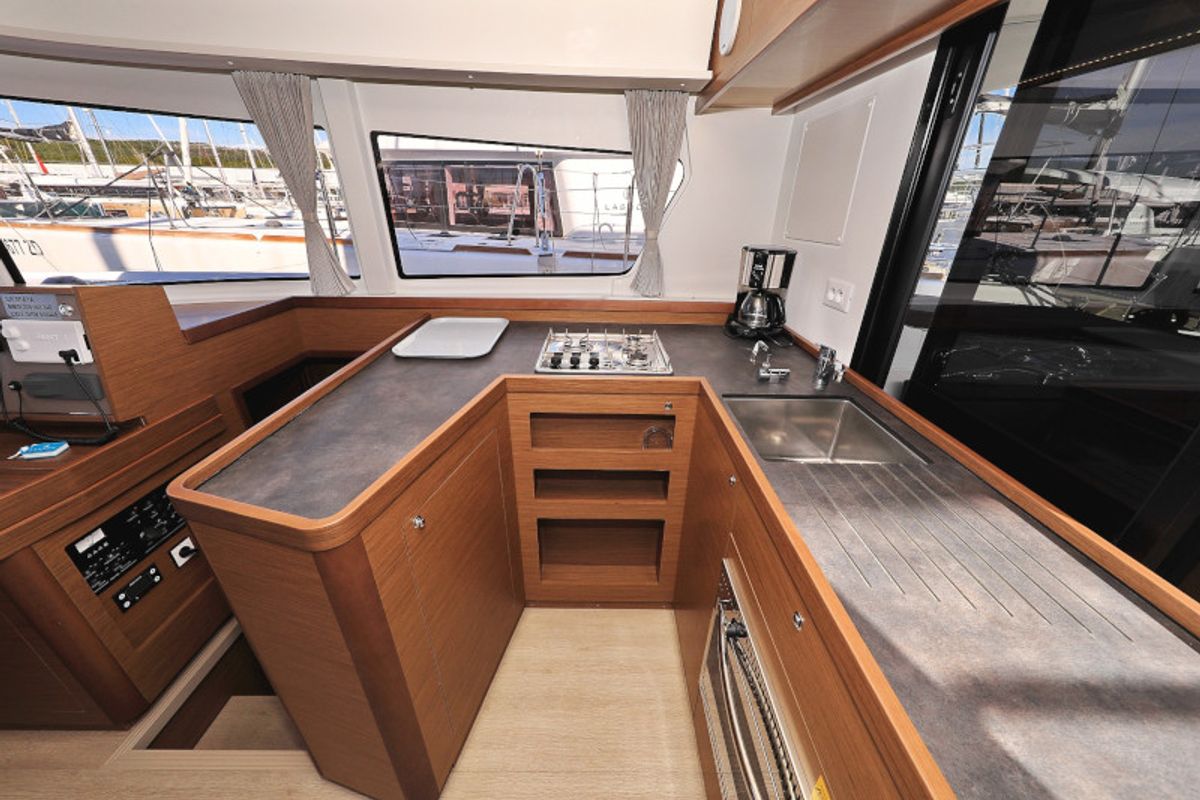 Galley of Sea Ya, a Lagoon 42 catamaran at Općina Sukošan, Croatia