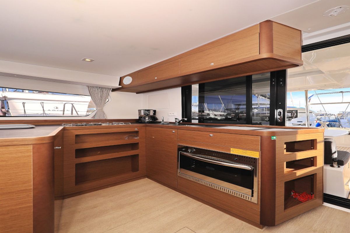 Galley of Sea Ya, a Lagoon 42 catamaran at Općina Sukošan, Croatia