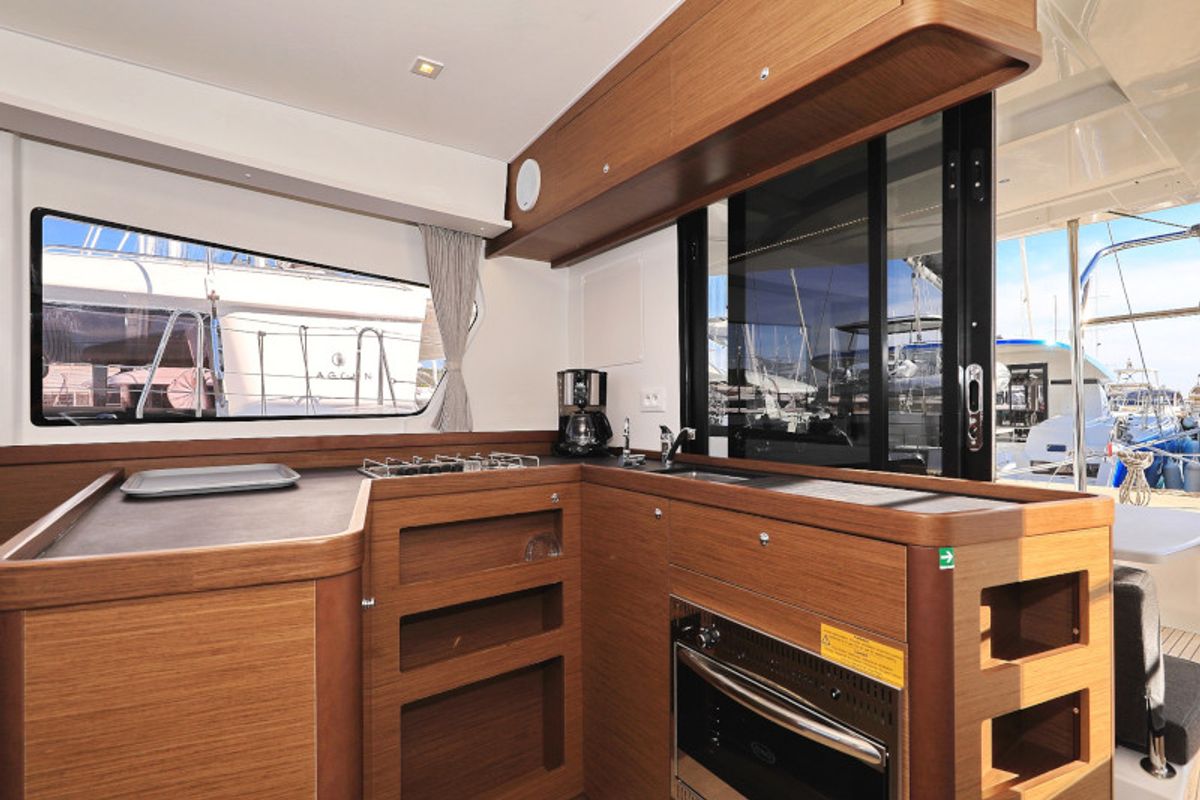 Galley of Sea Ya, a Lagoon 42 catamaran at Općina Sukošan, Croatia