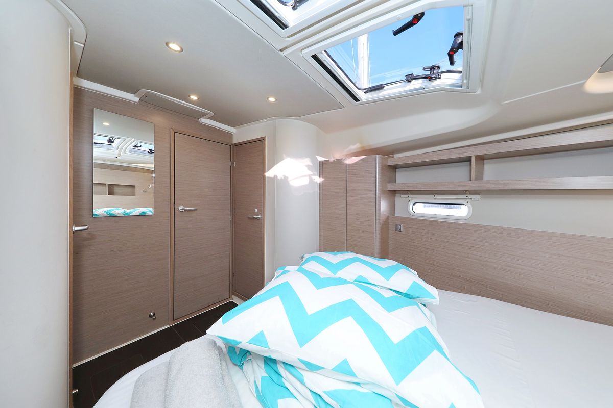 Cabin on Magic Moments, a Hanse Yachts Hanse 458 sailboat at Seget Donji, Croatia